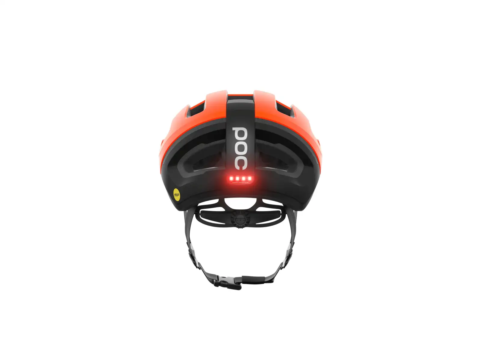 POC Omne Beacon MIPS cestná prilba Fluorescent Orange Matt/Uranium Black Matt