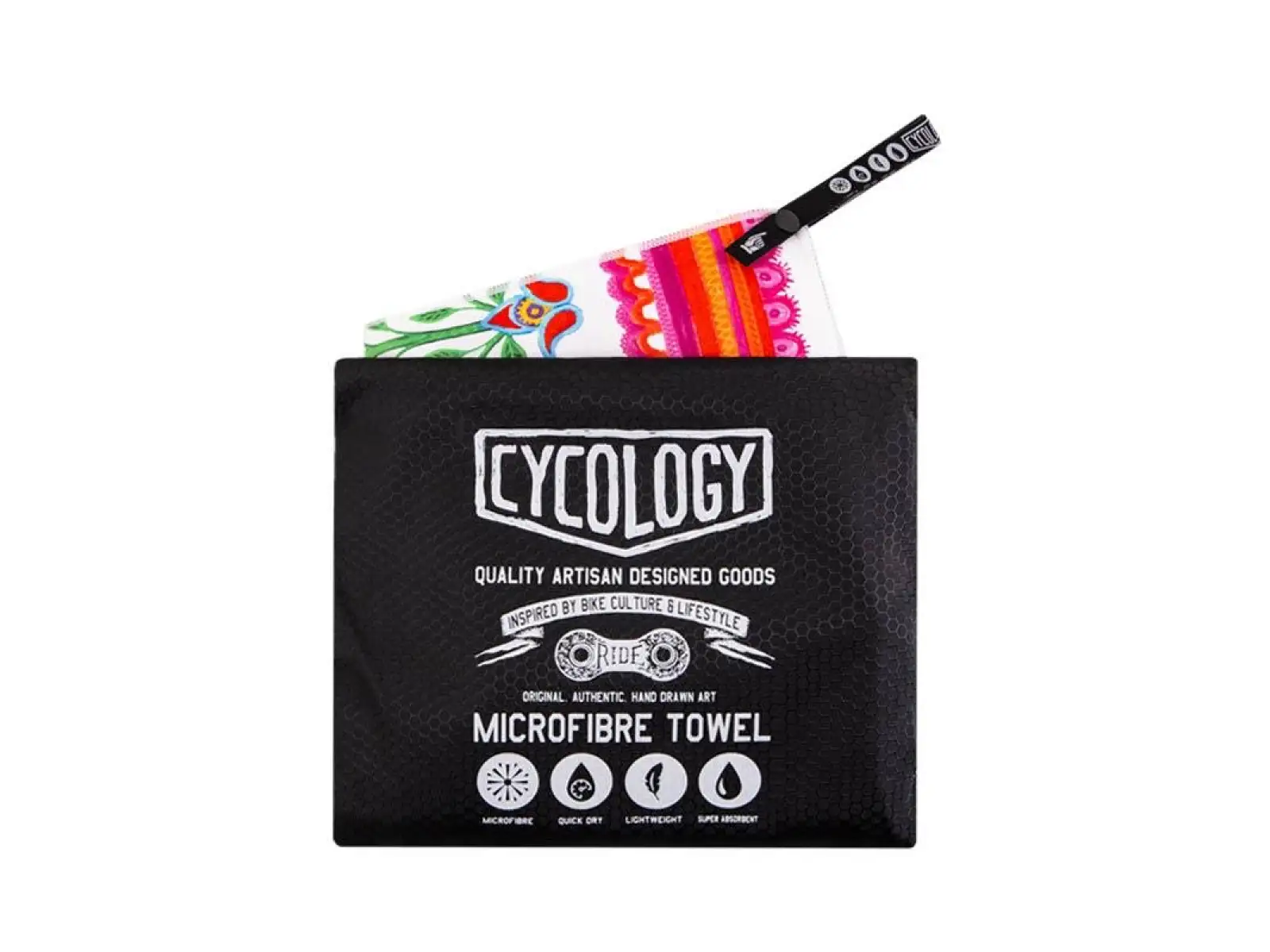 Cycology White Frida uterák so vzorom biely