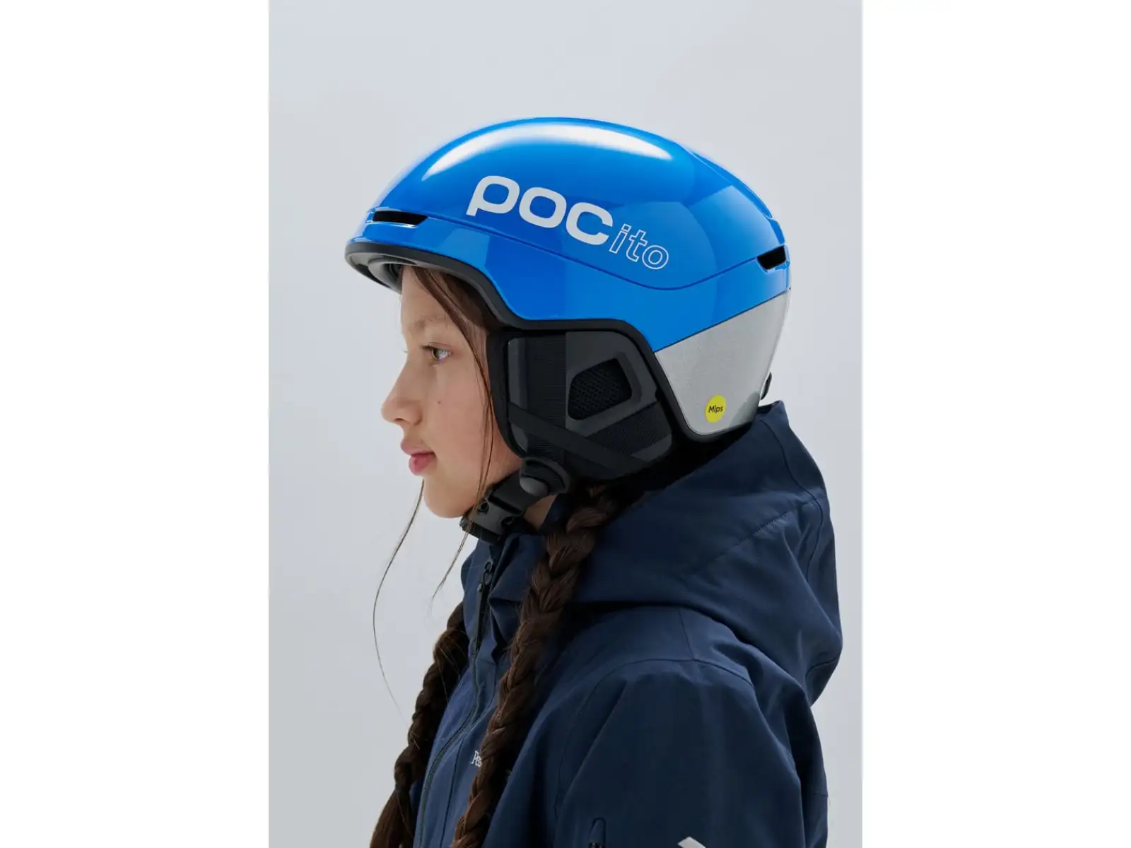 POC POCito Obex detská lyžiarska prilba Fluorescent Blue