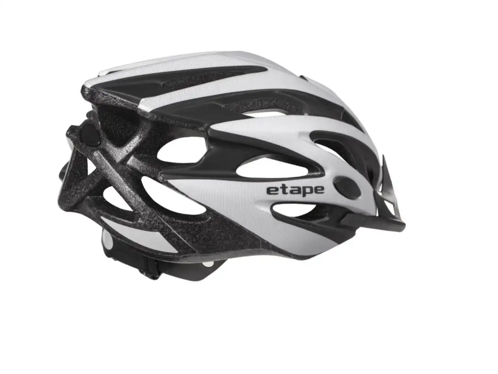 Etape Biker cyklistická prilba strieborná/čierna mat