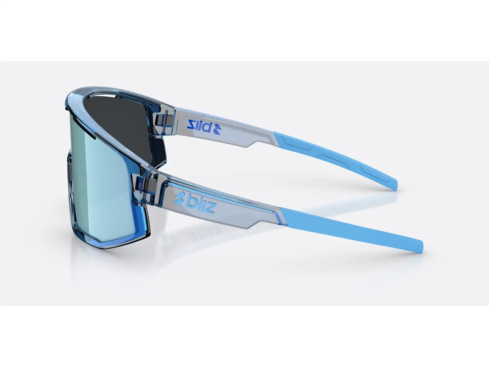 Bliz Fusion slnečné okuliare Transparent Blue/Smoke Ice Blue Multi