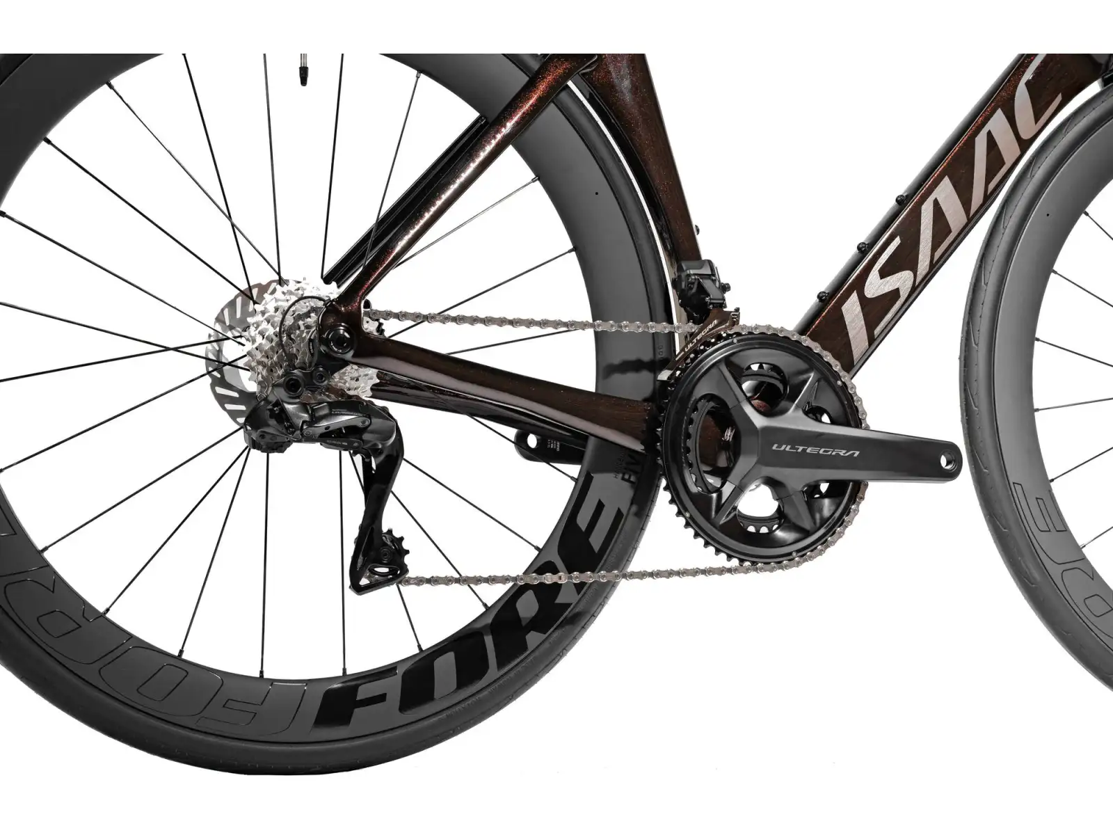 Isaac Meson Ultegra Di2 cestný bicykel Ruby Red