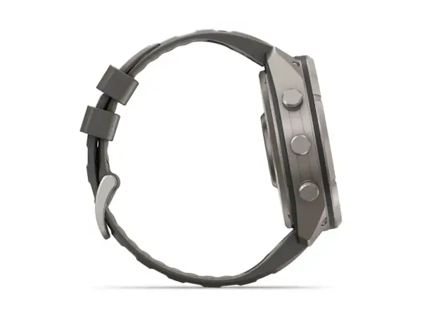 Garmin Fénix 9 Pro inReach Solar 51 mm inteligentné hodinky Titanium Pebble Gray/Silver Gray