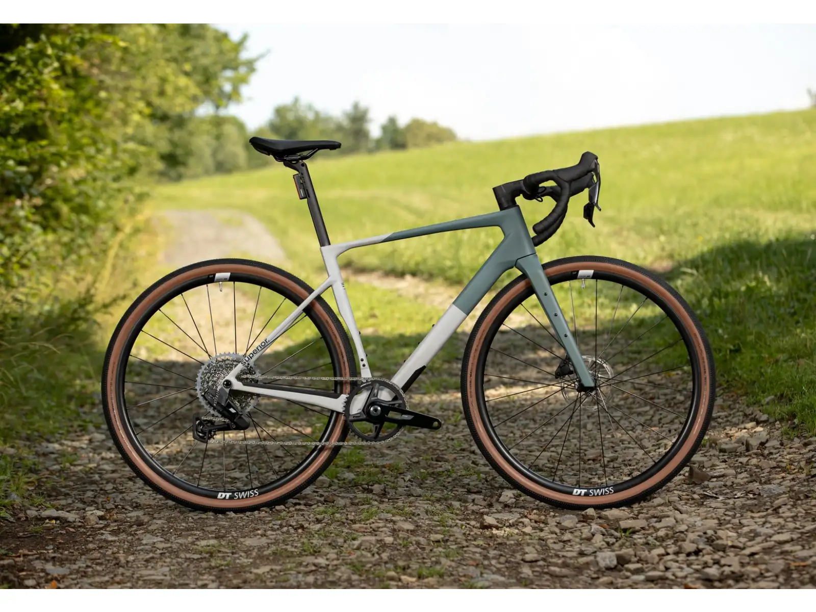 Superior XR 9.5 GRA gravel bicykel Matte Trooper Green/Grey