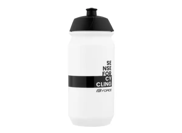 Force Fine cyklistická fľaša 500 ml biela/čierna