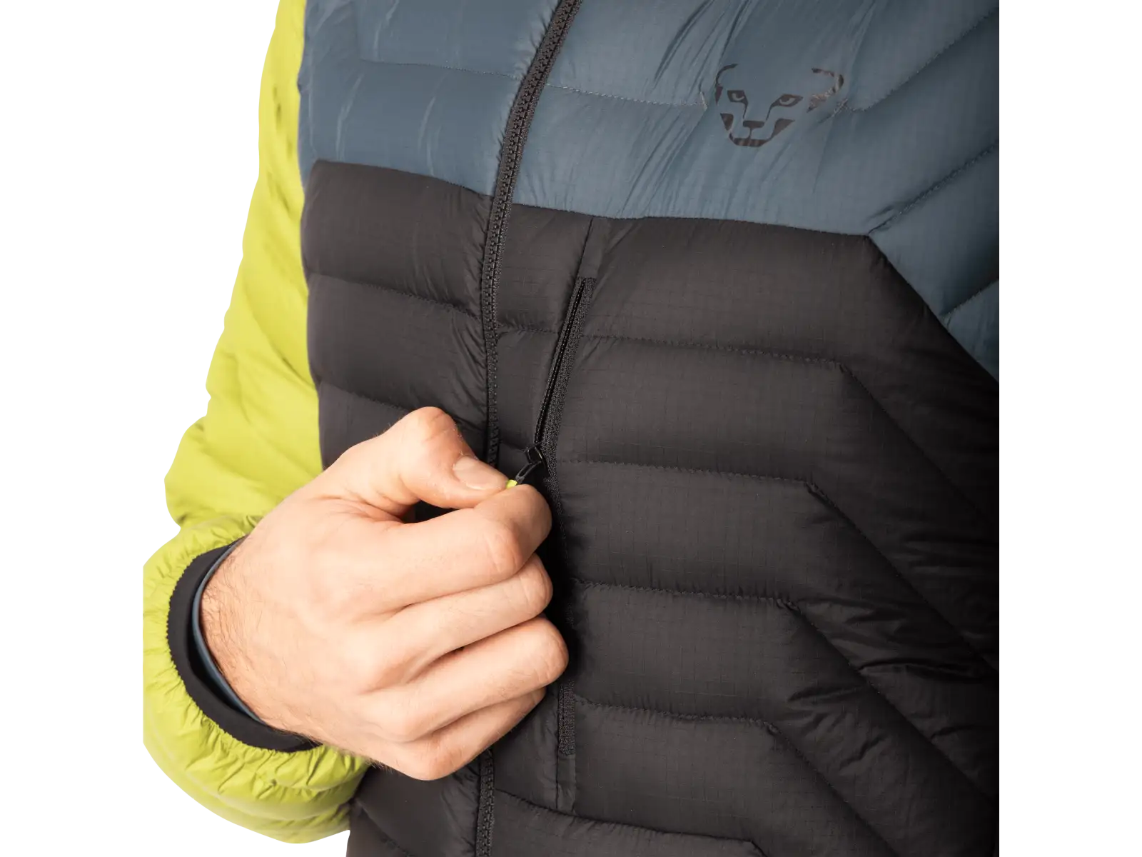 Dynafit Radical RDS Down Hooded pánska bunda Golden lime/0720/0910