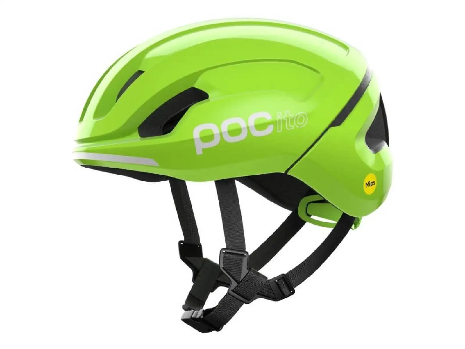 POC POCito Omne MIPS Detská prilba Fluorescent Yellow/Green