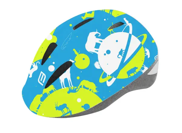 Force Fun Planets detská prilba fluo/modrá