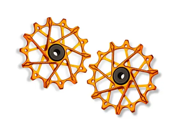 Garbaruk kladky prehadzovačky pre Shimano 12 spd. 14 +14T Orange