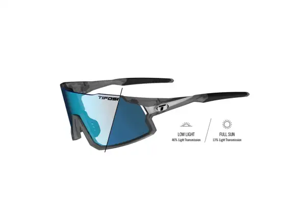 Tifosi Stash športové okuliare Matte Smoke/Clarion Blue Fototec