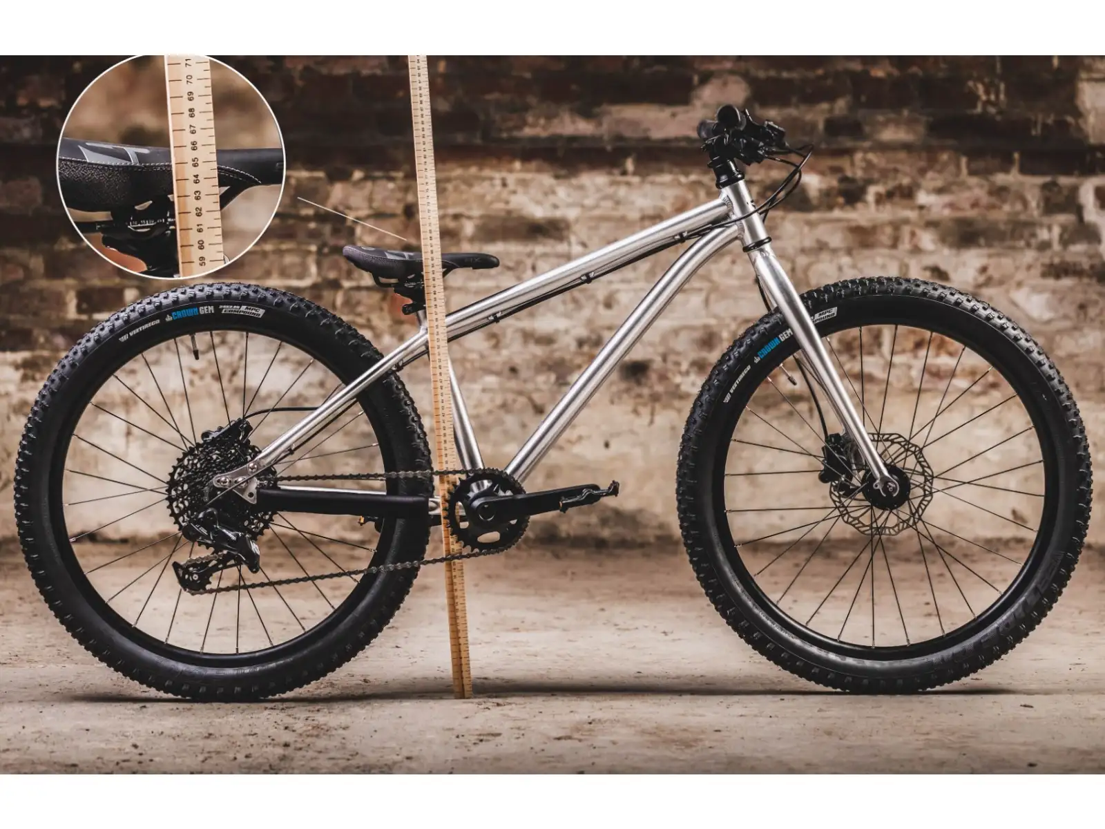 Early Rider Seeker 24 detský bicykel Brushed Aluminium