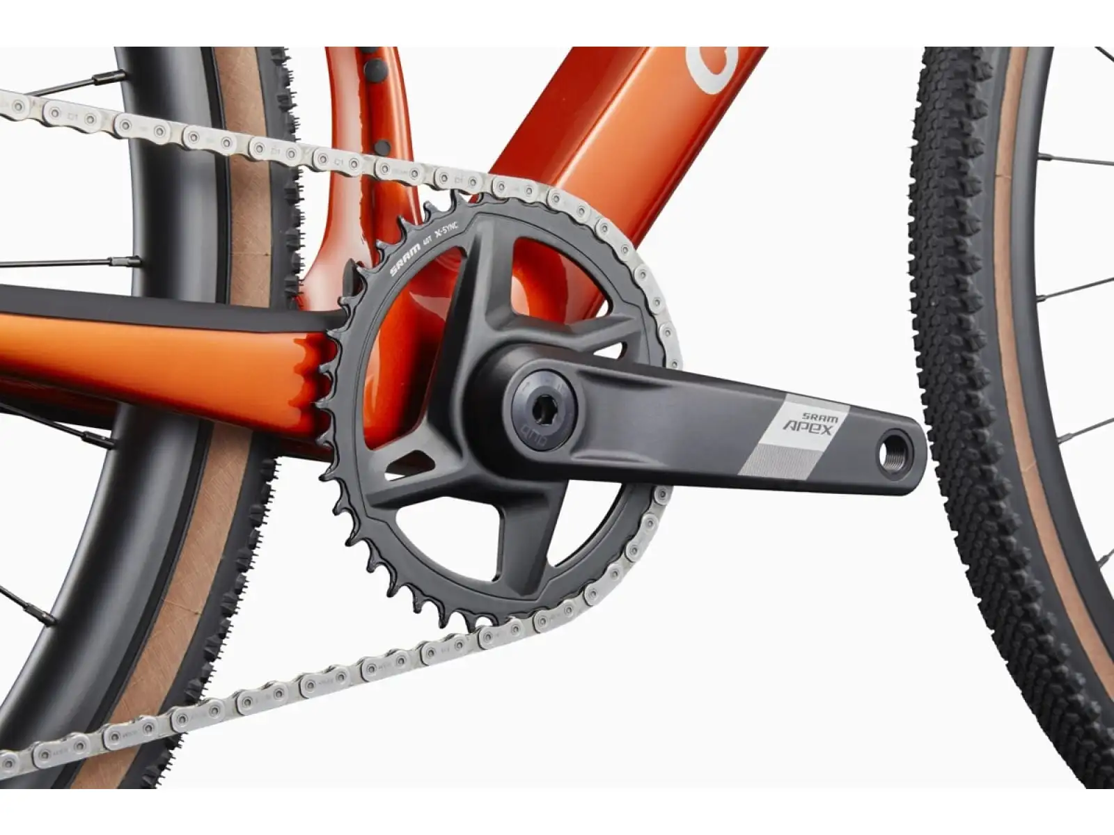 Cannondale SuperX 4 AXS gravel bicykel Flame Orange