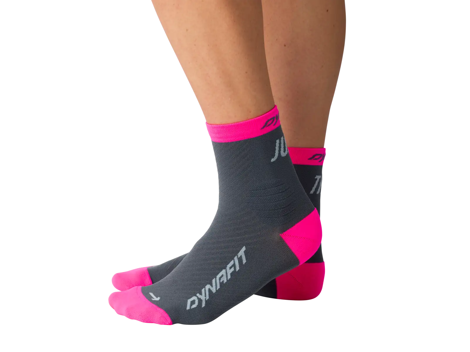 Dynafit Trail Mid bežecké ponožky Cinder/Pink Glo