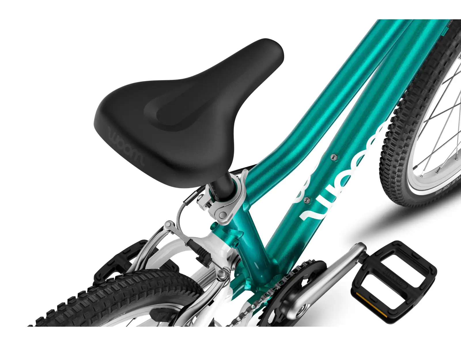 Woom GO 4 Metallic Turquoise 20 detský bicykel