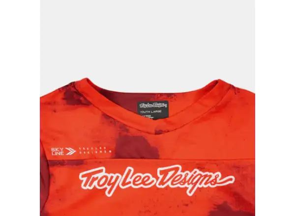 Troy Lee Designs Skyline Flared detský dres krátky rukáv Fiery Red
