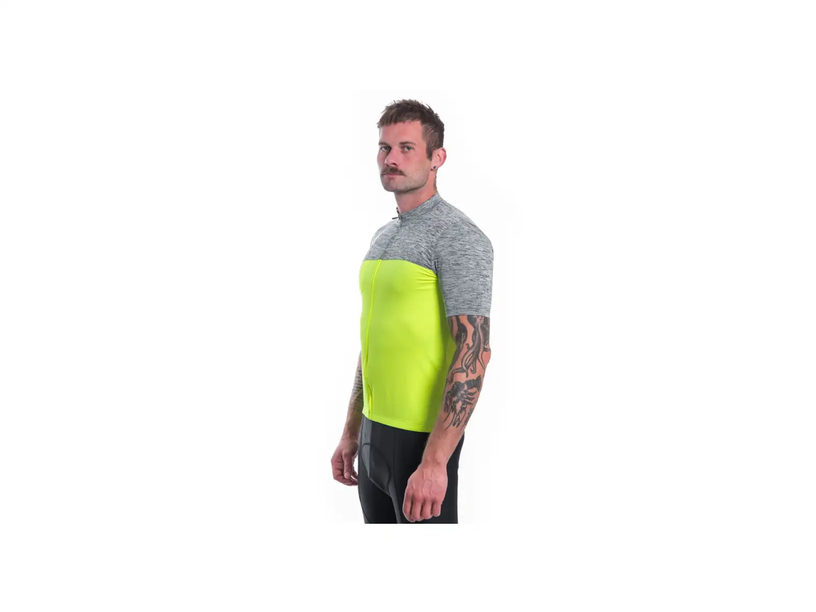 Sensor Cyklo Motion pánsky dres krátky rukáv Neon Yellow/sivá