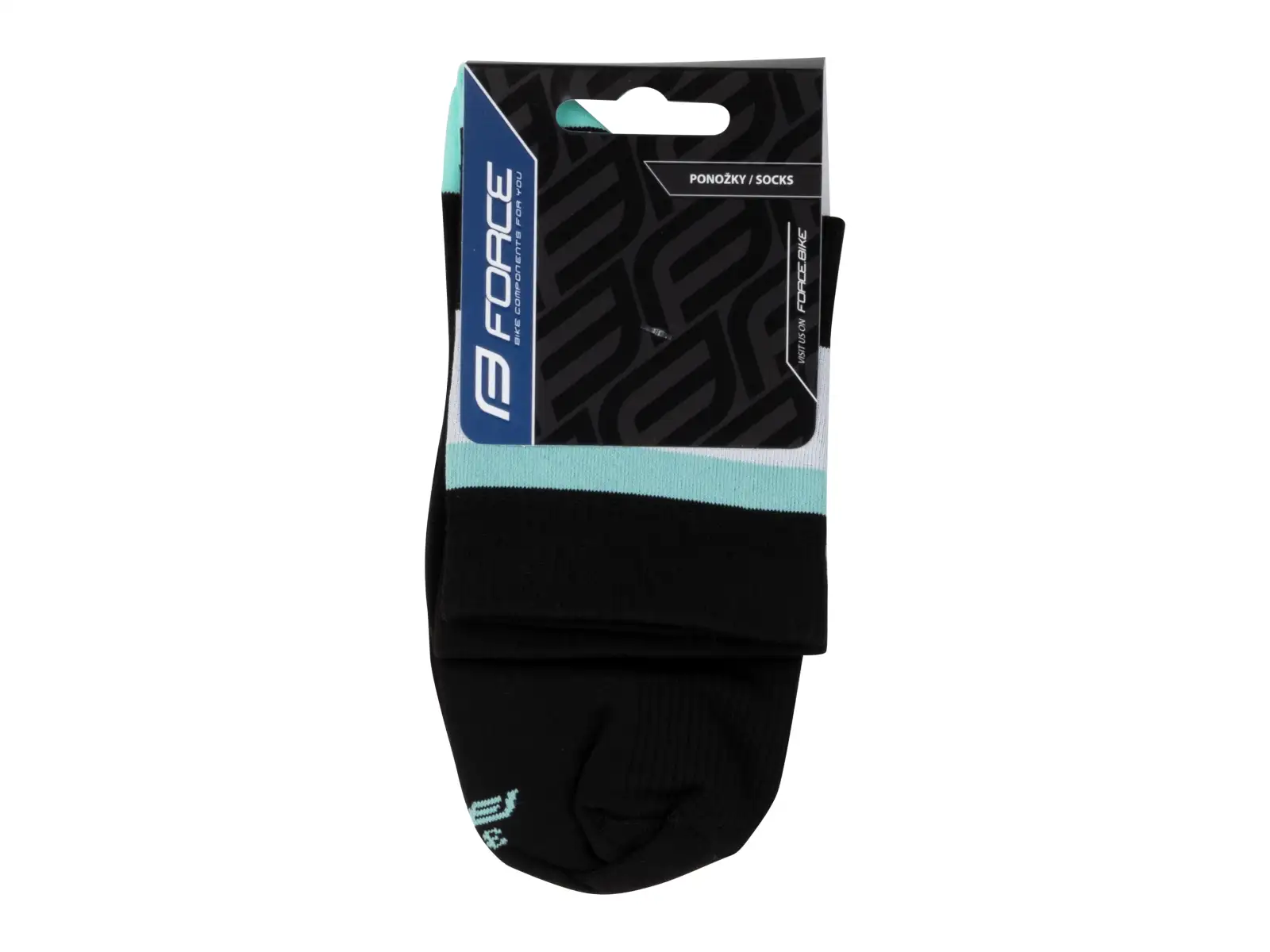 Force Stripe krátke ponožky čierna