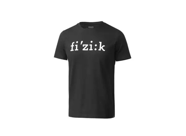 Fizik Logo tričko s krátkym rukávom Black
