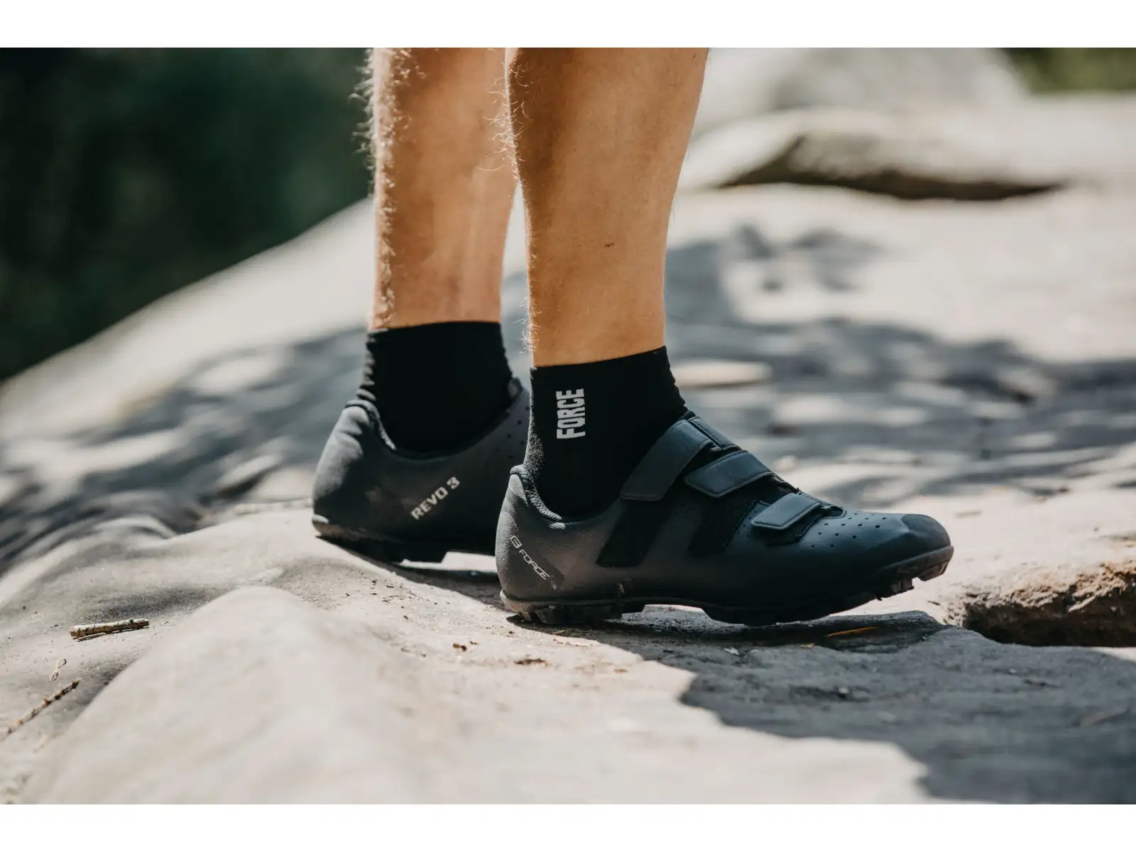 Force MTB Revo 3 pánske tretry čierna