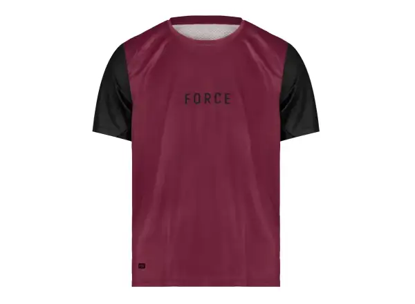 Force MTB Rules pánsky dres krátky rukáv bordový