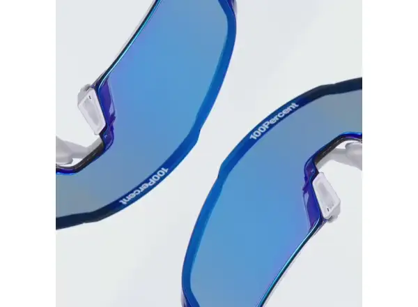 100% Korbin RBH okuliare Gloss Blue Holographic/HiPER Royal Blue Mirror Lens