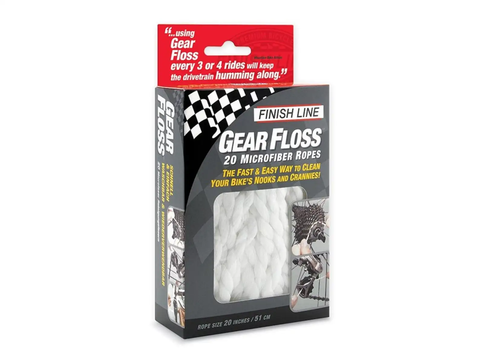Finish Line Gear Floss dentálna niť na kazetu