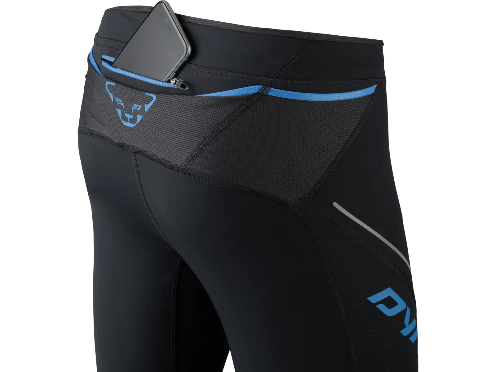 Dynafit Winter Running Tights pánske bežecké legíny Black Out