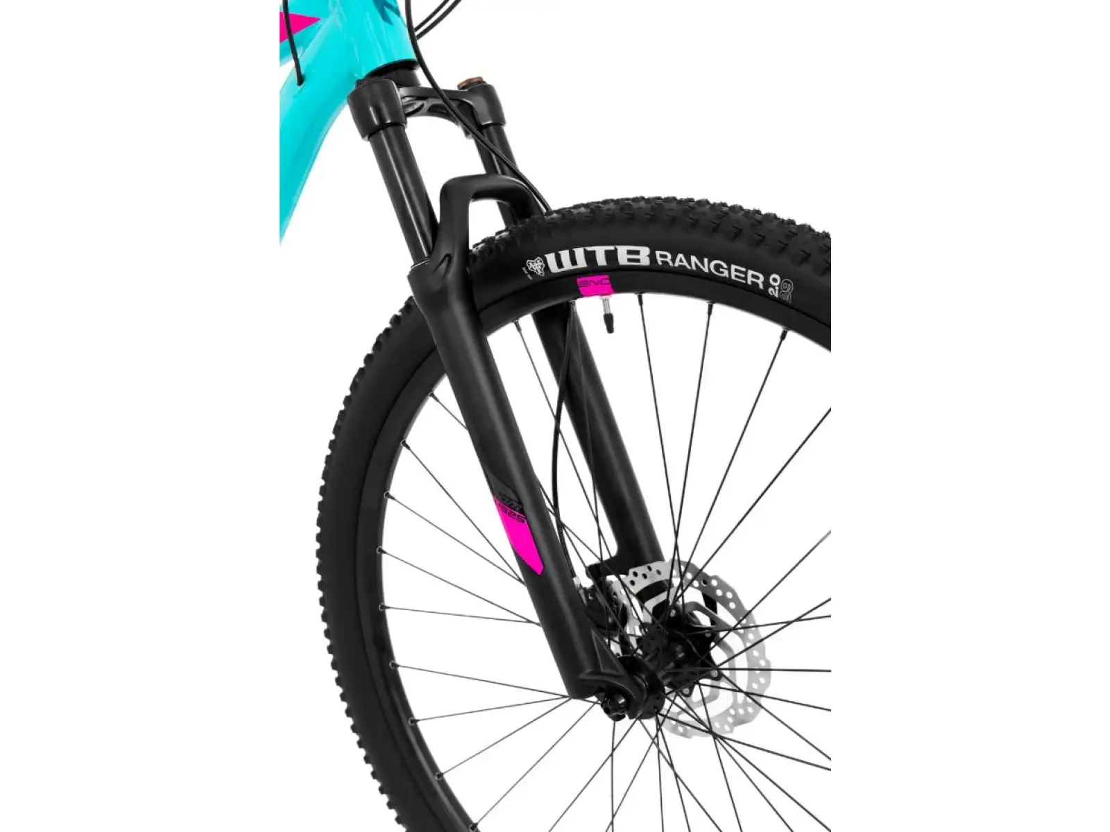 Rock Machine Catherine 10-29 neon cyan/petrol/pink horský bicykel