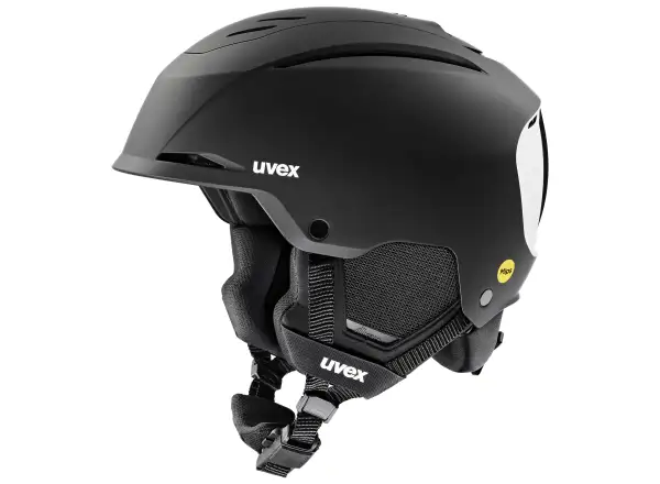 Uvex Resolution Mips lyžiarska helma Black/White Matt