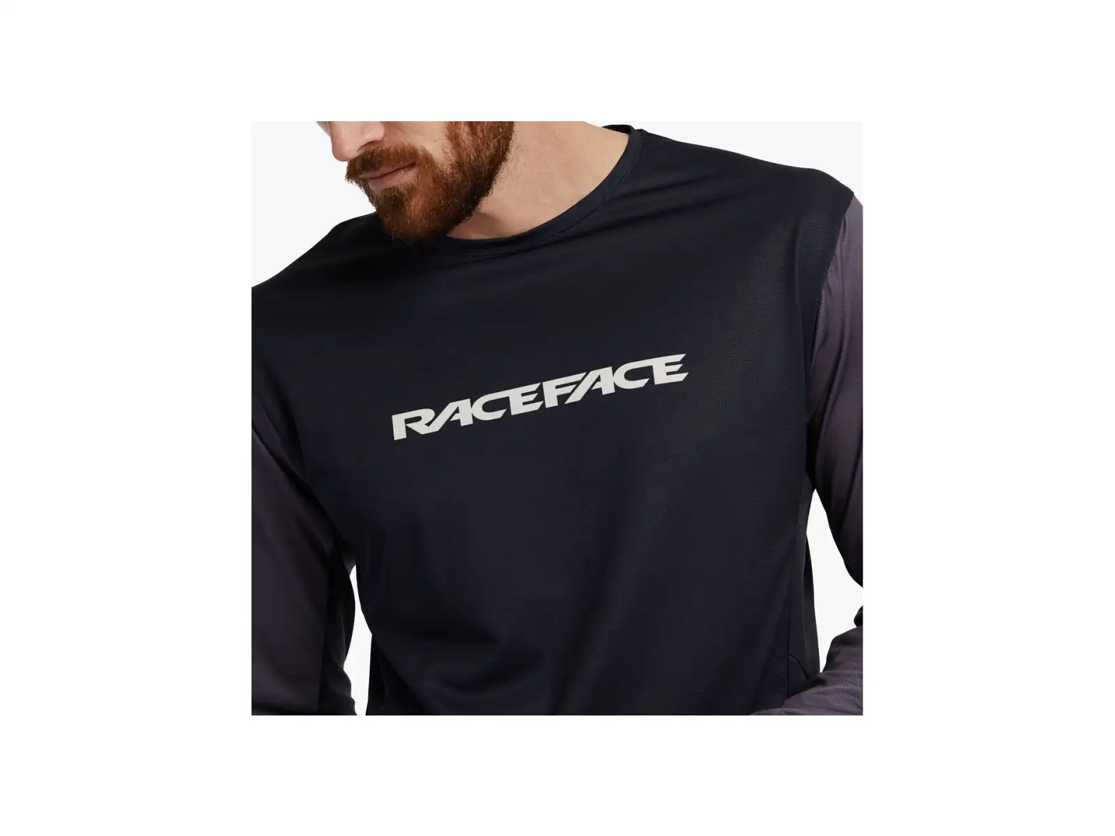 Race Face Indy Pánske tričko s dlhým rukávom Charcoal
