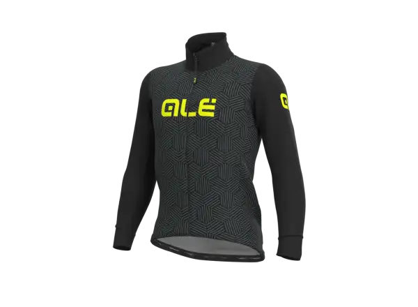 Alé Solid Cross pánska cyklistická bunda čierna/šedá