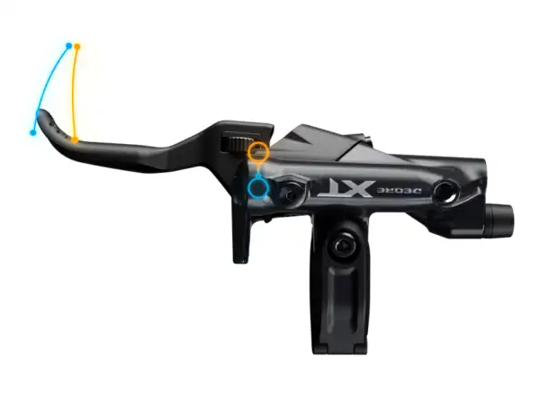 Shimano Deore XT BR-M8220+BL-M8200 kotúčová brzda predná doštičky kovové s chladičom