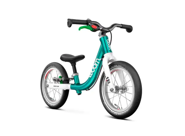 Woom GO 1 Metallic Turquoise 12 detské odrážadlo