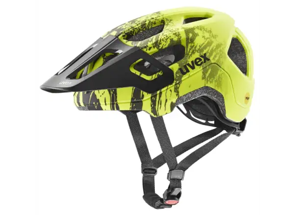 Uvex React Jr. MIPS MTB detská prilba Lime/Black Matt