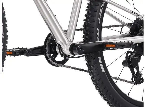 Superior TEAM 24 detský bicykel Gloss Brushed Alu / Red