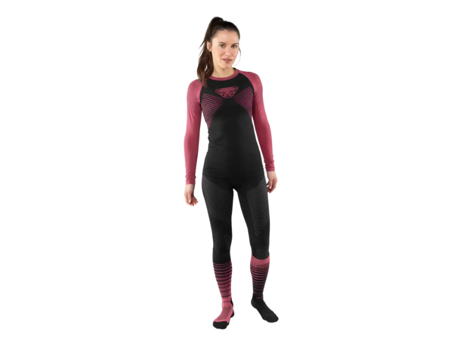 Dynafit Speed Dryarn dámske tričko dlhý rukáv Dark Rose.