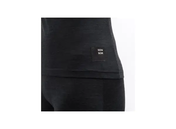 Sensor Merino Cordura dámske tričko krátky rukáv čierna