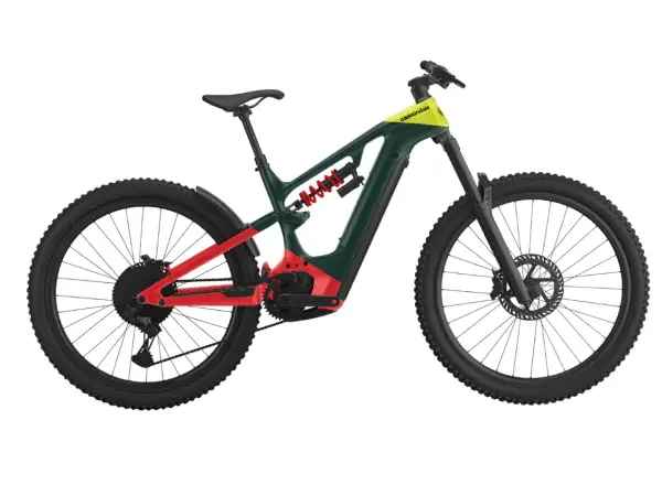 Cannondale Moterra Neo Carbon LT 1 celoodpružený elektrobicykel Gunmetal Green