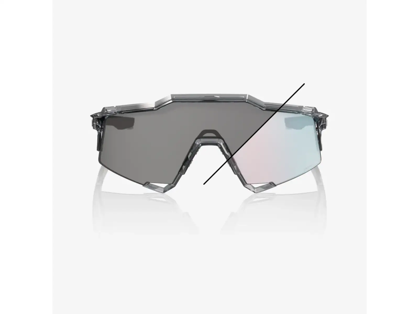 100% Speedcraft slnečné okuliare Polished Translucent Grey/Rose Gold Mirror Photochromic