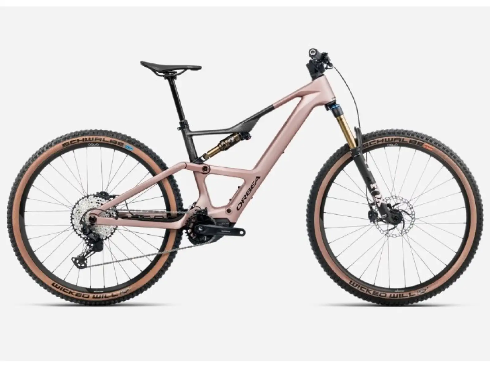 Orbea RISE SL M10 celoodpružené ľahké elektrobicykel čierna-ružová