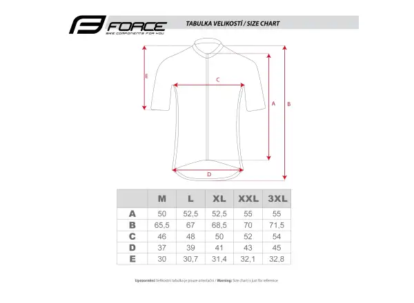 Force Sense unisex dres s krátkym rukávom čierny