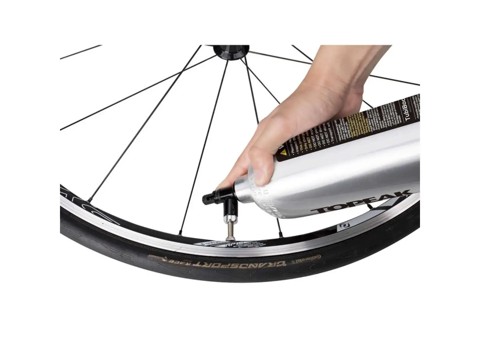 Topeak Tubibooster CO2 pumpa pre bezdušové pneumatiky