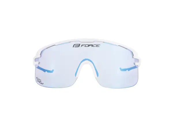 Force Epic cyklistické okuliare biele/modré fotochromatické sklo