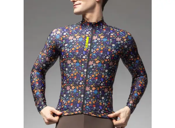 Alé Pragma pánsky zateplený dres dlhý rukáv Flowery
