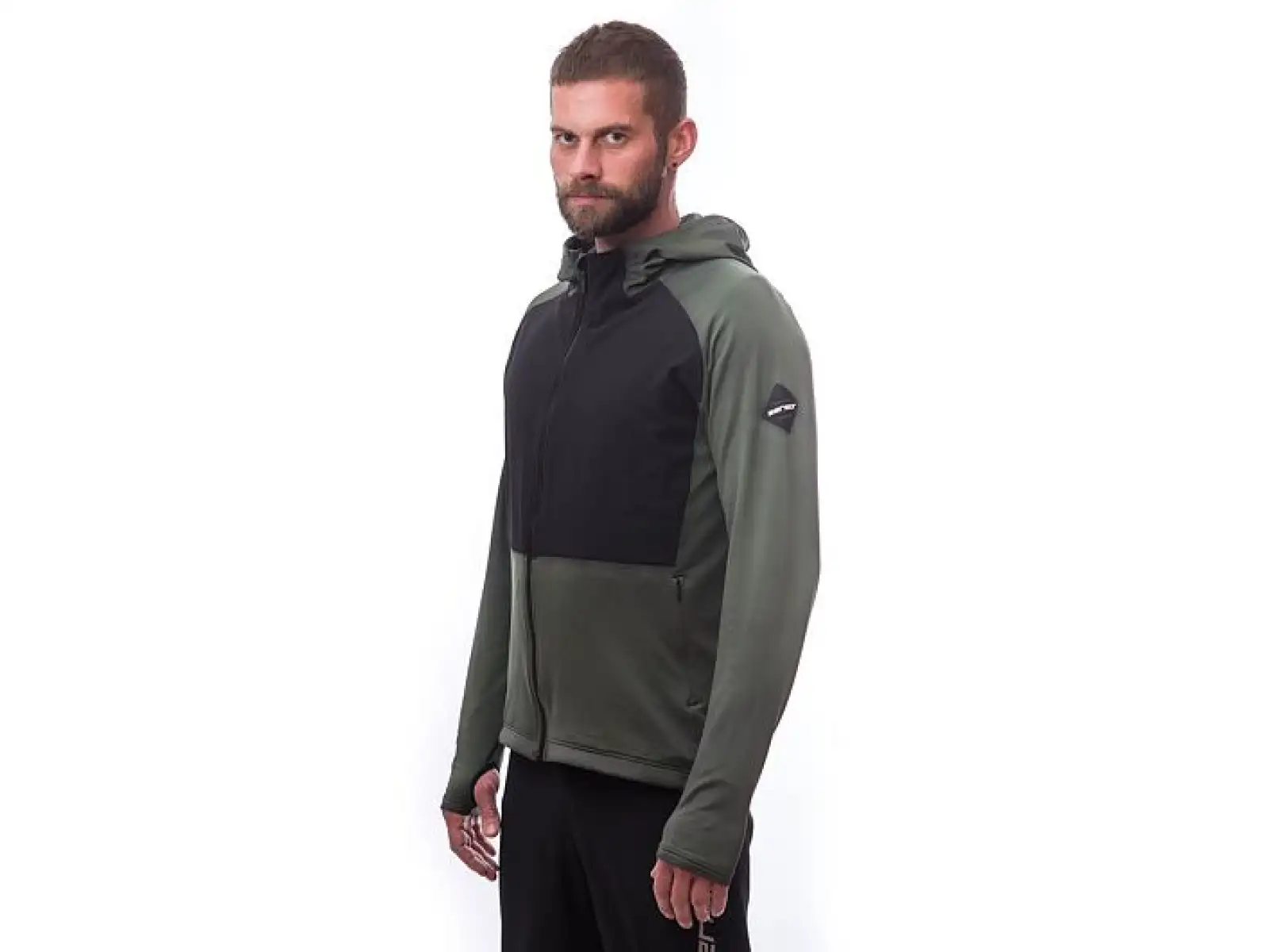 Sensor Coolmax Thermo pánska bunda Olive Green/čierna