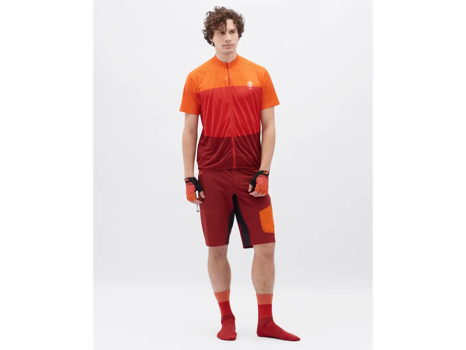 Silvini Rango Pro pánske šortky Merlot/Orange