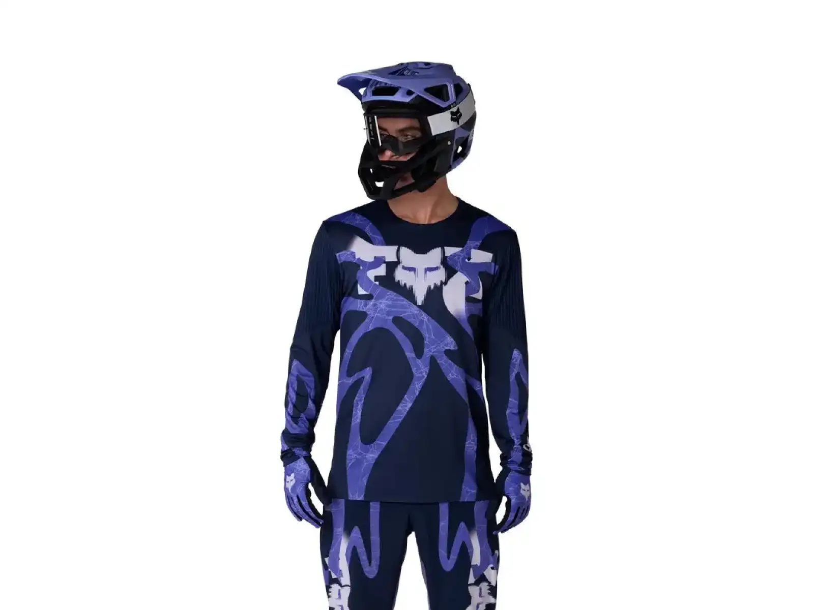 Fox Flexair pánsky dres dlhý rukáv Diffuse Special Edition Blueberry