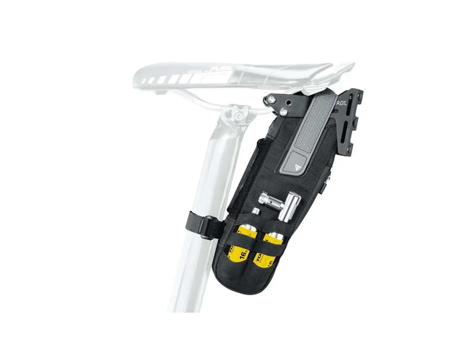 Topeak Tri-BackUP Brašňa na pneumatiky s rámom a podsedlovou taškou čierna