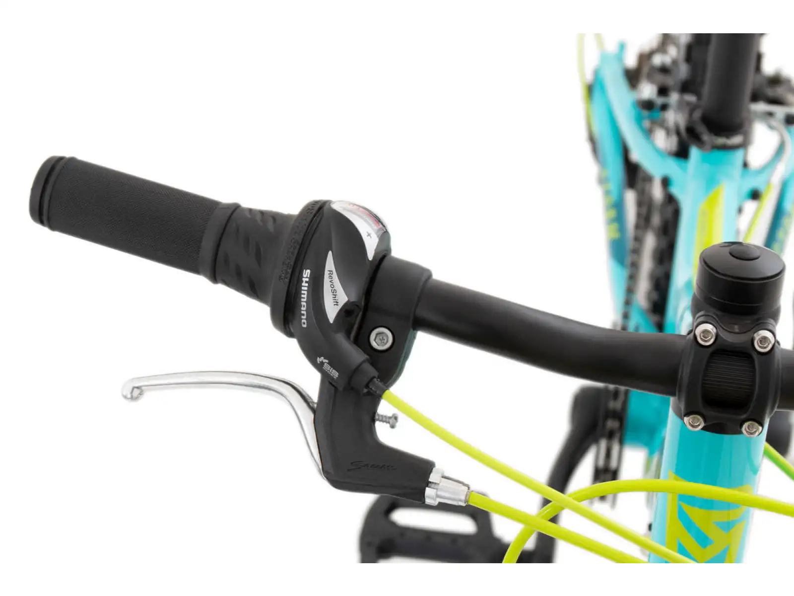 Rock Machine Storm 20 VB detský bicykel gloss neon cyan/yellow/petrol