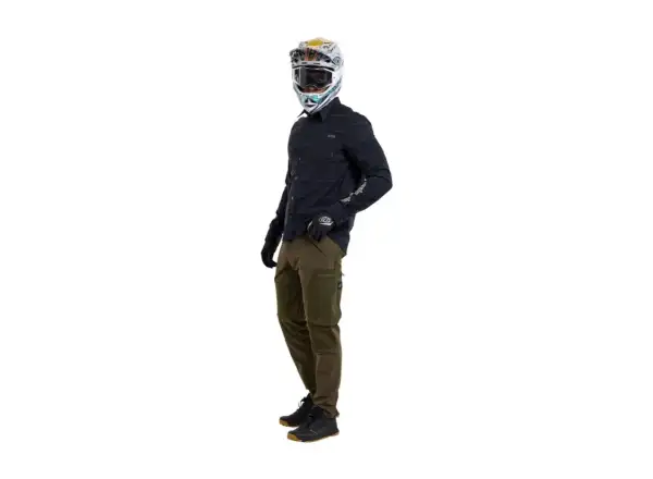 Troy Lee Designs Grind Flannel pánska košeľa Plaid Carbon